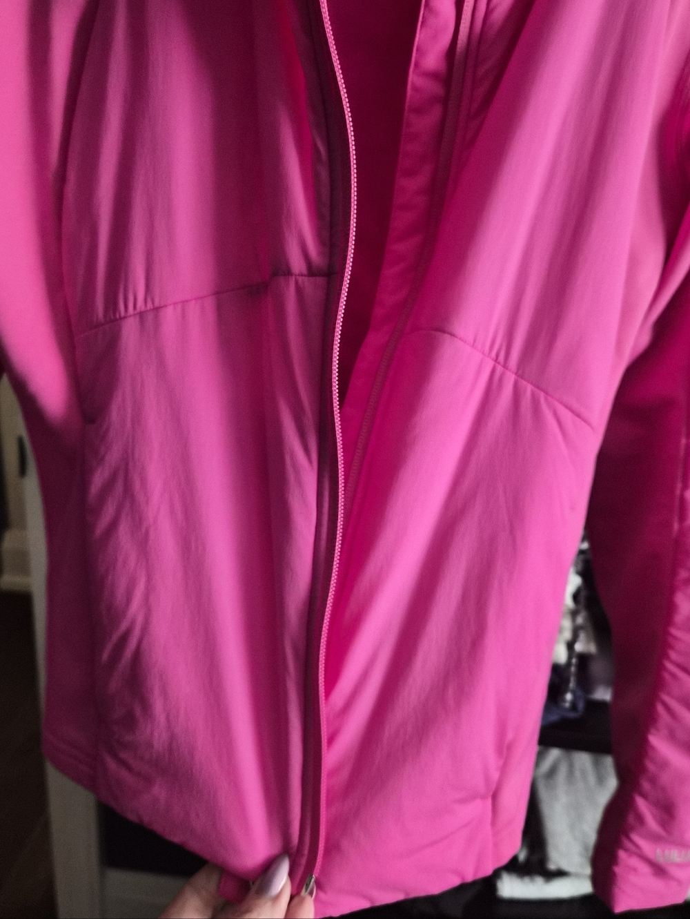 Women's Hot Pink Lululemon Hooded Jacket - Stylish Lightweight Coat - Picture 2 of 5